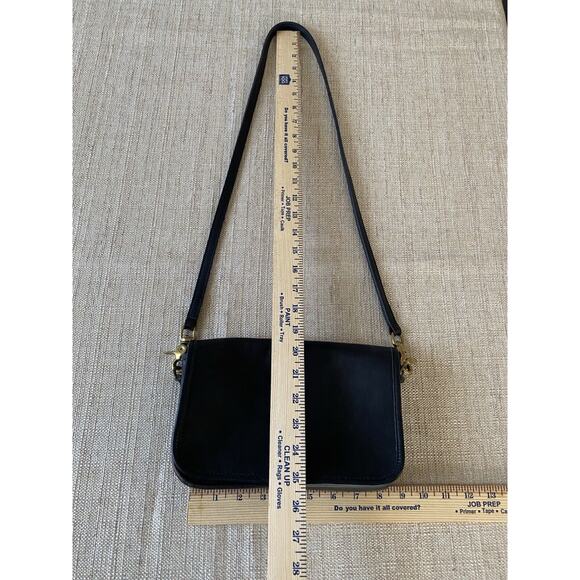 COACH Vintage Luxury Black Small Pocket Purse Shoulder Handbag - Picture 6 of 16